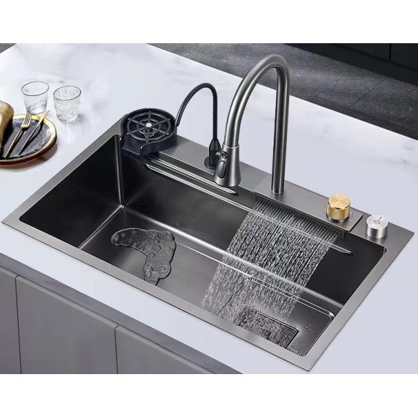 Mm установки Topmount раковины 750 x 450 шара нержавеющей стали кухни одиночный