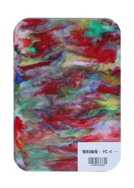 Sawed Drilled 4ft × 8ft Painting Oil Paint Pattern Acrylic Sheet