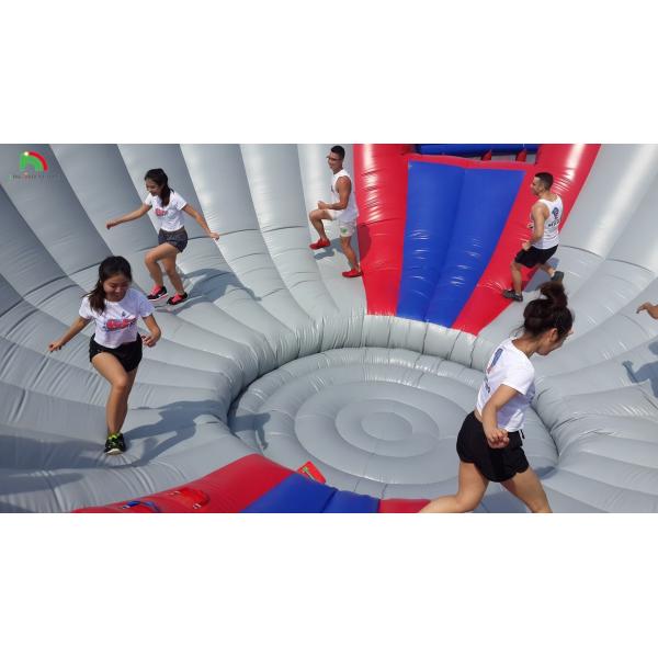Large Inflatable Flushing Equipment Obstacle Course Inflatable Big Bowl Competitive Challenge