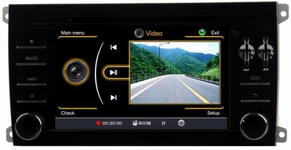 Ouchuangbo S100 Porsche Cayenne 2003-2010 autoradio stereo radio support 20 disc BT 1080P video