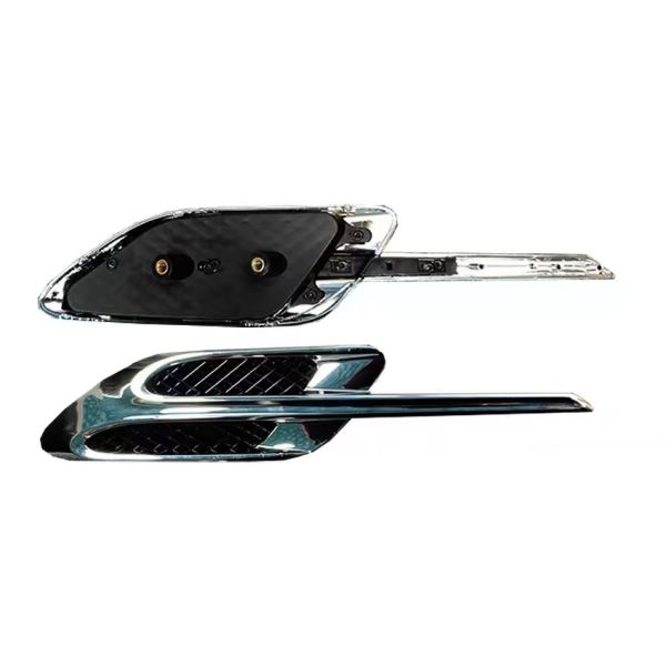 High-Qulity Car Parts Fender Grill Electroplated Plastic Chrome Fender air Vent for Bentley Continental GT GTC