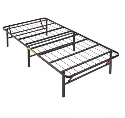 College Apartment Folding Metal Bed Frame Easy Storage Metal Platform Bed Frame