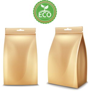High Barrier Biodegradable Packaging Bags Flat Bottom Multi Layers For Food