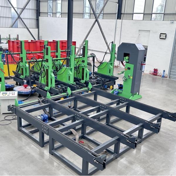 Heavy Duty Vertical Band Sawmill With Hydraulic Carriage Vertical Bandsaw Mill with Log Turner