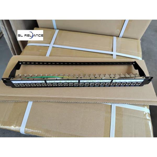 Gato 7 do painel de remendo do ftp de STP 24 cremalheiras protegidas carregadas completas portuárias do remendo de 19 polegadas