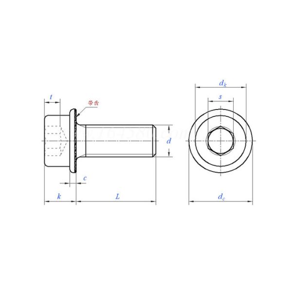Heavy-Duty DIN 251 A4 Stainless Steel Hex Socket Flange Screws for Structural Engineering