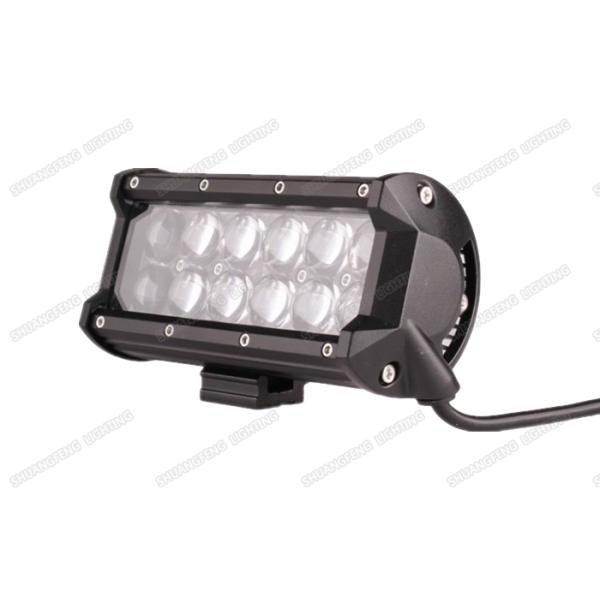7.5inch Double LED Light Bar 36w 4x4 Spot / Flood / Combo Beam With 4D Lenses