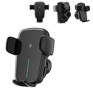 2.5D Glass Wireless Iphone Car Charger With Auto Alignment And Fast Charging