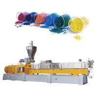 Se trata de una máquina de ensamblaje de extrusores de doble tornillo de extrusores de PP PE+ CaCO3/TiO2/Talco
