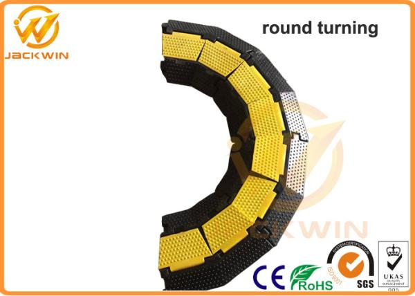 90 Degree Rubber Corner Cable Protector Ramp / 2 Channel Cable Protector