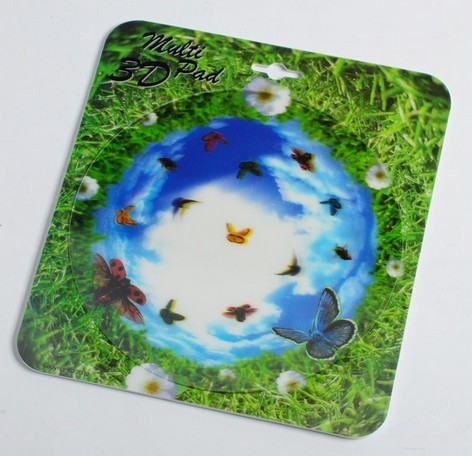 PLASTIC LENTICULAR 3D flip morph zoom animation explosion twist compress rotation zig zag lenticular printing mouse pads