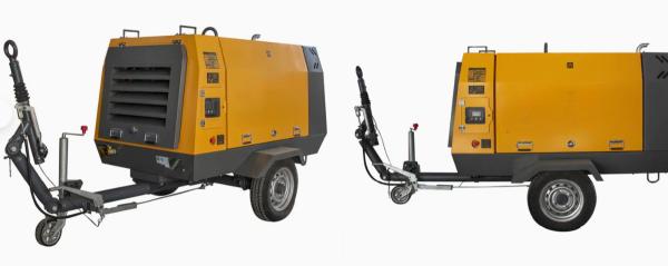 220KW Portable Compressor Diesel Engine Driven Screw Air Compressor for blasting