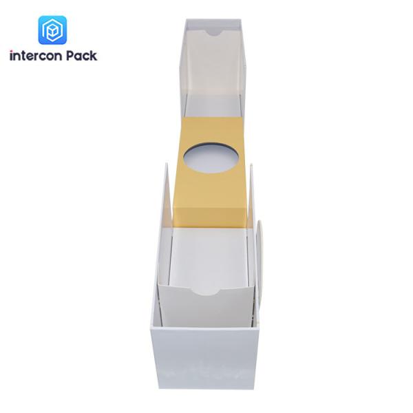 Recyclable Interconpack Single Bottle Wine Gift Box with Magnetic Flap
