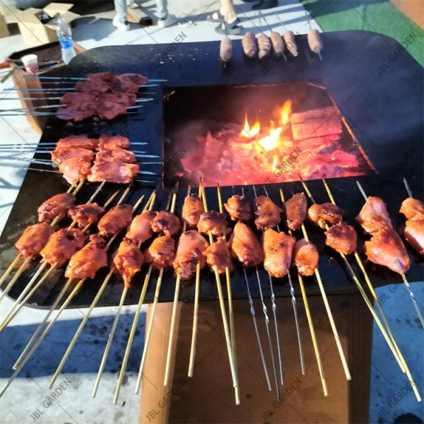 Corten Steel Fire Pit BBQ Fiq Xl Outdoor Corten Steel BBQ Grill