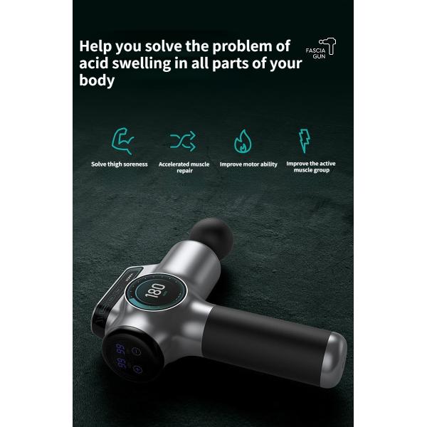 Pistola Masajeadora de Fascia de Percusión Eléctrica Vibratoria para Cuerpo, Masaje Profundo de Tejidos Musculares