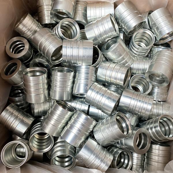 Carbon Steel EN 856-4SP Hydraulic Hose Ferrules CNC Hot Forge