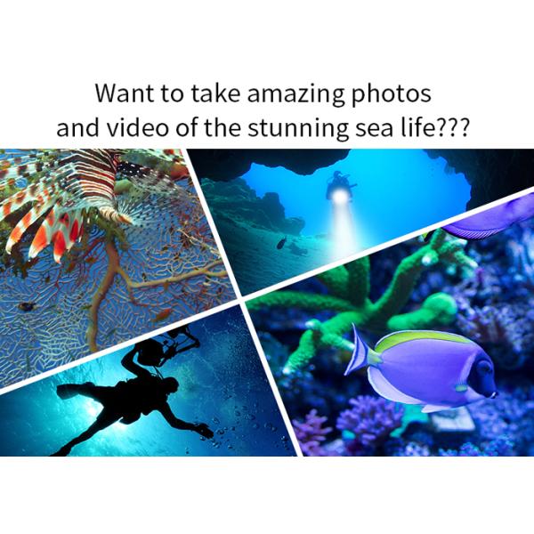 Waterproof High Brightness LED Flashlight 300W Max 18000LM White Four 18650 Battery