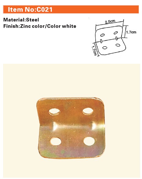 C021   Furniture connecting fittings:Steel Corner Bracket