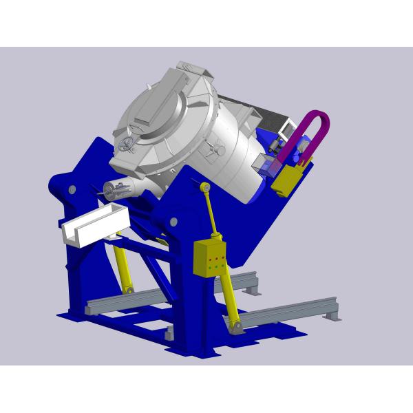 Dispositif de inclinaison hydraulique de poches de transfert avec le cylindre de inclinaison hydraulique