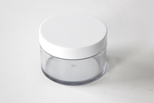 Round Thick Wall Face Cream Jars 150g , Clear PET Plastic Cosmetic Cream Containers