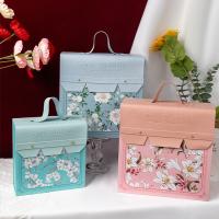 Ensemble de boîtes à poignée florale Premium Pastel pour cadeaux de mariage pour demoiselles d'honneur et amies