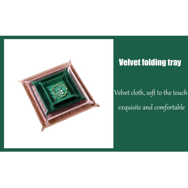 Вельветный ночной столик Коробка для ювелирных изделий для хранения часов Монеты и ожерелья
