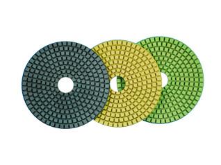 Air Polisher Diamond Polishing Pads , Diamond Stone Polishing Pads For Hard Stone