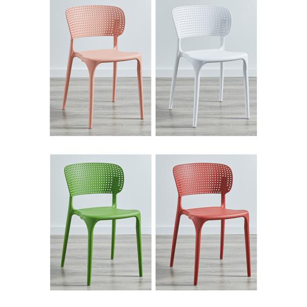 Lawn Stackable Plastic Garden Chairs And Table Colorful Moon Seat Dining Stool