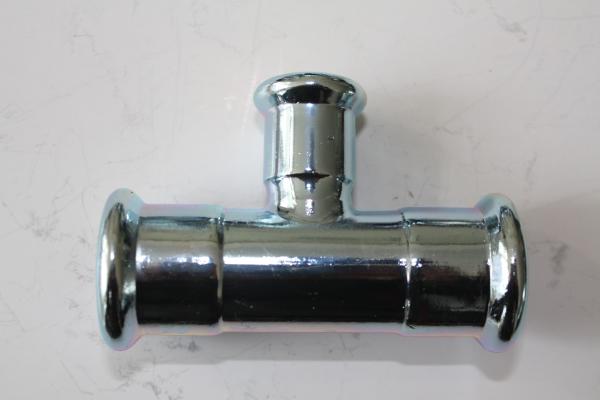 Threaded Female Carbon Steel Reducing Tee Press Connection Fire Resistant