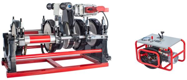 Quilowatts hidráulicos plásticos 63mm - 200mm da máquina de soldadura da tubulação da fusão da extremidade do HDPE 3,65