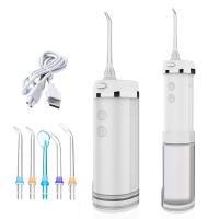 Flosser de água elétrico portátil recarregável Flosser dental Irrigador oral Escova de dentes Airflosser Pickup de água fácil de usar