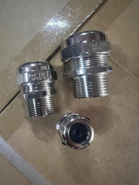Wholesale Supply Good Quality Silver Explosion Proof Metal Waterproof Cable Gland Suit for unarmored or armored cable
