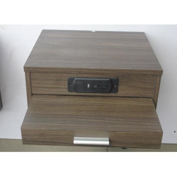 Wooden Floating Hotel Bedside Tales , Bedroom Night Stands 30% Sheen