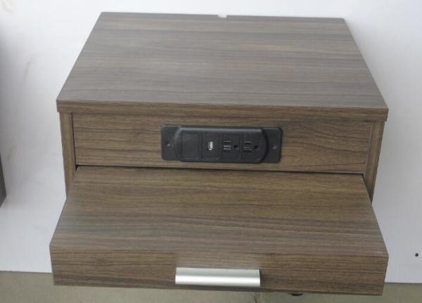 Wooden Floating Hotel Bedside Tales , Bedroom Night Stands 30% Sheen