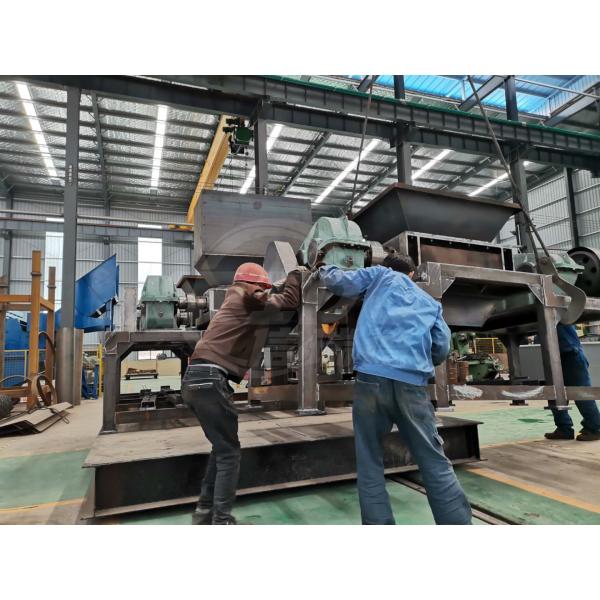 Precio de fábrica Triturador de plástico de doble eje para residuos de plástico planta de reciclaje Triturador de bloques de plástico