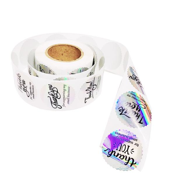 Waterproof Uv-Proof Paper Labels Printing Custom Pvc Vinyl Sticker Printing Custom Round Stickers Roll