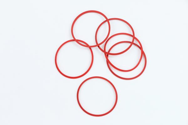 Mechanical Valve Sealing Ring Silicon / NBR / FKM Material Customized Dimension
