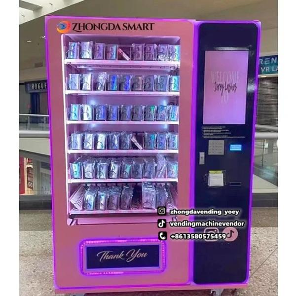 Zhongda Popular LED Screen Hot Custom Design Hair Lashes Vending Machine Beauty Vending Machines