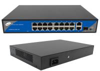 IEEE802.3 Af sur le commutateur gauche de 10/100M 16 POE avec SFP