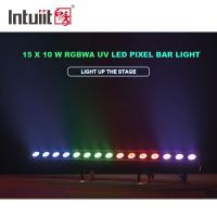 Éclairage de bâtiment à LED de 15x 10 W de haute puissance dmx 512 RGBWA LED mur de lave-linge à LED IP65 dmx barre lumineuse à LED