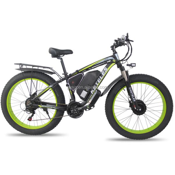 High Power 17.5AH Battery Electric Bike with Front Hub Motor and Aluminum Alloy Frame