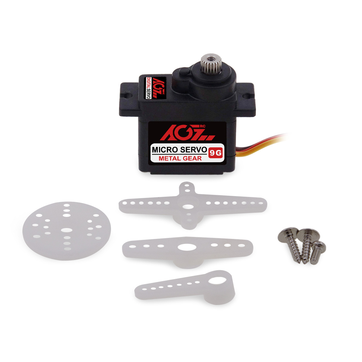 Hot AGF B9DLM 9g Metal Gear Mini Digital Servo 450 For Fixed-Wing Airplane 2.2KG Toy Robot GPS Motors Car Style Battery