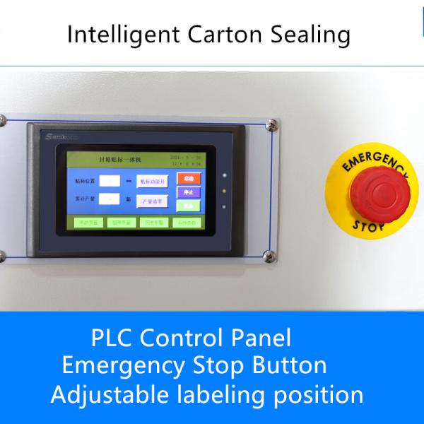Convey Speed 18m/min Electric Driven Small Carton Box Case Sealer with Belt Conveyor