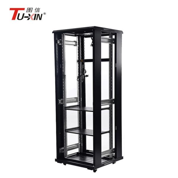 Lockable 42 U Standing Network Cabinet 19 Inch 600mm * 600mm Radiation Protection In TUXIN