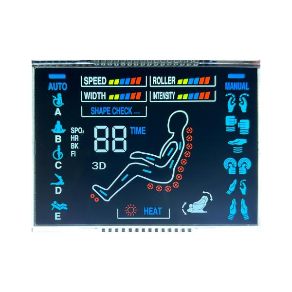 5.0 V Negative VA LCD Display Segment Code Screen Customizable Massage Device