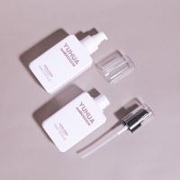 Bouteille de lotion en plastique transparent 150 ml Bouteille de shampooing et de revitalisant carré