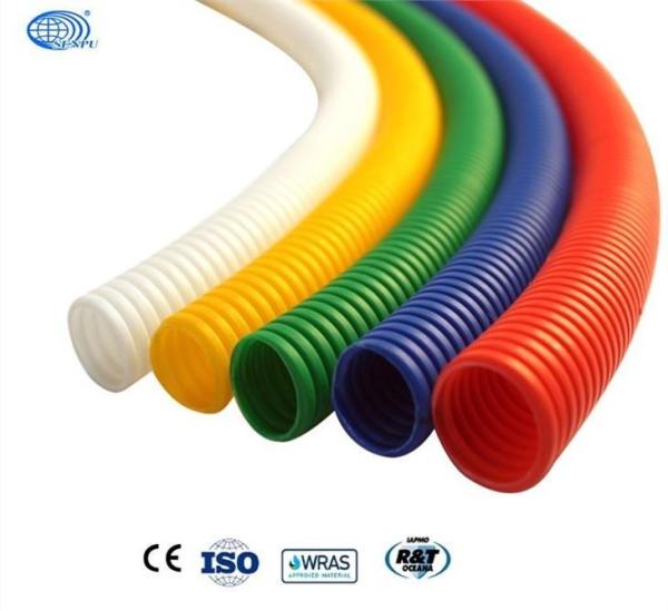 Construction HDPE Corrugated Pipe Flexible Cable Conduit Pipe 1.7mm To 4.5mm Thickness