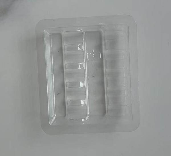 Fabricant plateau d' ampoule personnalisé emballage pharmaceutique flacon jetable ampoule médicale plateau en plastique