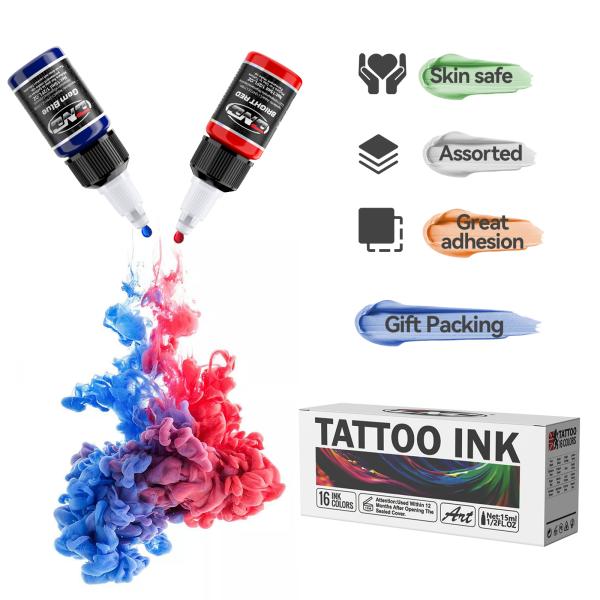 1/2 OZ Dark Tattoo Ink Best Tattoo Ink For Permanent Makeup
