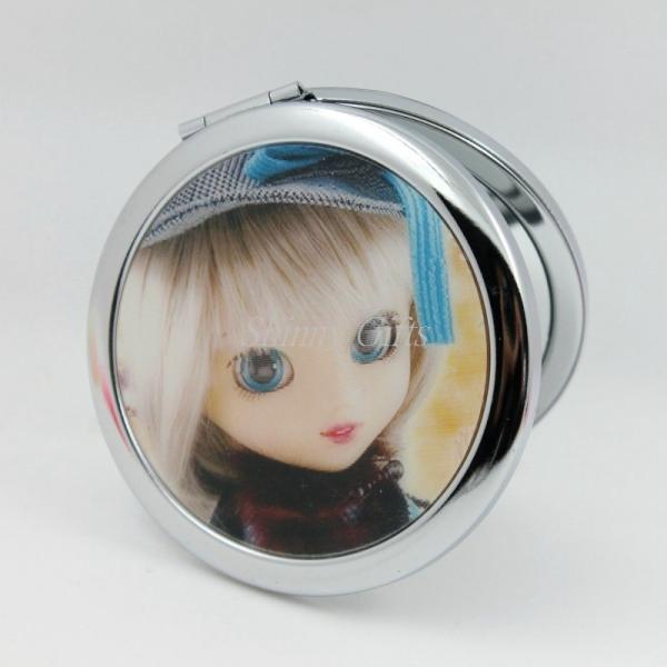 Shinny Gifts 3D Cartoon Girl Design Cosmetic Mirror Makeup Mirror
